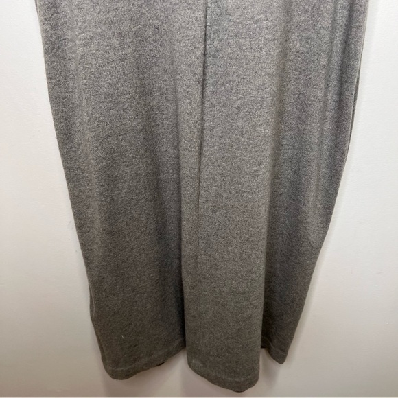 Ralph Lauren Black Label - Taupe Suede & Grey Cashmere Dress Size 12 - Picture 8 of 13